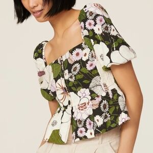 Maje Multicolor Floral Blouse